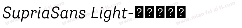 SupriaSans Light字体转换
